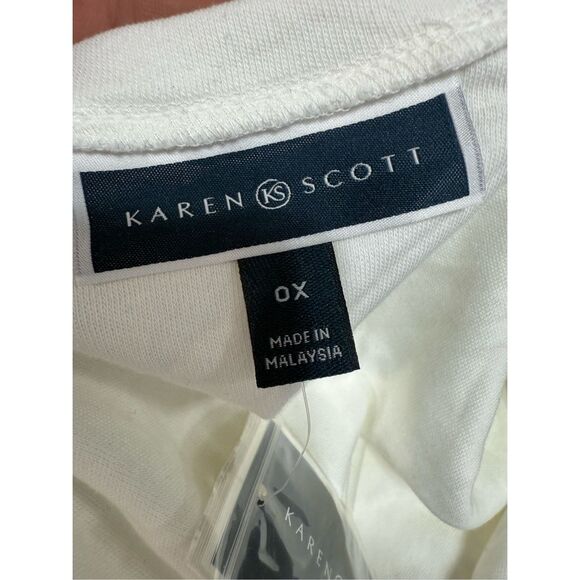 Karen Scott Women’s Plus Blouse Tops sz 0X NEW # G110 - Picture 5 of 6